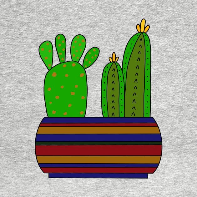 Cute Cactus Design #99: Enough Room For 2 Types Of Cacti by DreamCactus